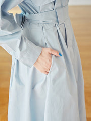 TRENCH SHIRT LONG DRESS（2color）